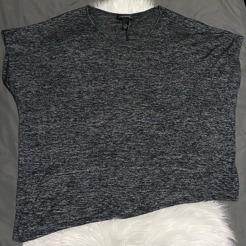 Lane Bryant Asymmetrical Cap Sleeve Top